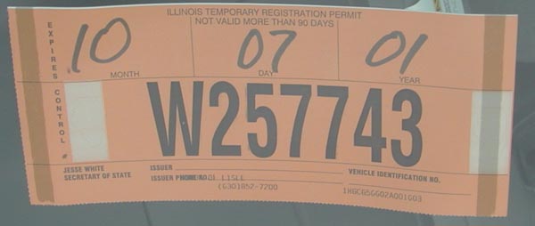 lost license plate sticker renewal illinois